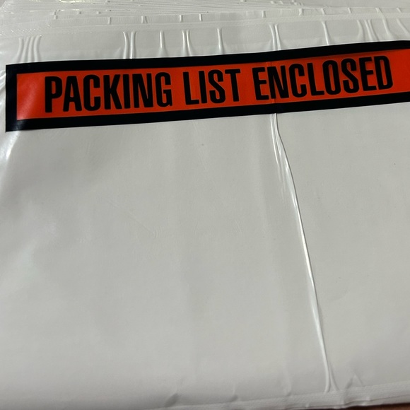 100 Clear Adhesive Sleeve Shipping Label Pouch 7.5x5.5” Packing Lost Enclosed - Picture 4 of 5